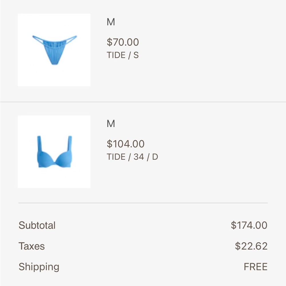 Blue Bikini Set
